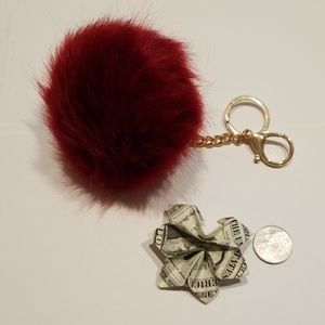 Pom Pom key chain NWOT